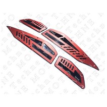 야마하 엑스맥스300 발판 XMAX300 발판 커스텀 튜닝 파츠, Red - 레드