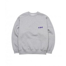 챈스챈스 CEC 맨투맨 스웨트셔츠 그레이 기모
