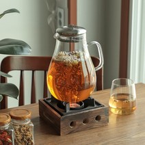 내열유리 직화포트 찻주전자 티포트 2L, v-1 에일리 티포트 2L