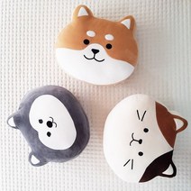 [차앤코코] 냥이.시바.허스키.모찌 얼굴 쿠션, 냥이