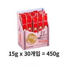 고려인삼유통 홍삼 가득 담은 6년근 젤리스틱, 1개, 450g