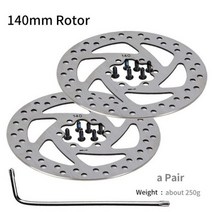 NUTTMTB 전기 자전거 스쿠터 유압 브레이크 디스크 140mm 160 180 로터 팻 미니 쿠구 G 부스터ES3 듀얼트론, 140mm Rotor one_2