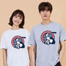 키밍 아메리칸 우정티 검은색반팔티 여성반팔셔츠