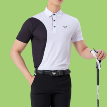 남성 여름 쿨링 쿨 티셔츠 골프 반팔 카라 티 연습장 필드룩
