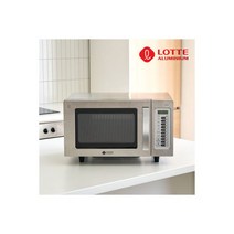 롯데 업소용 전자레인지 LE2300 무회전 플랫 23L 버튼식 편의점 PC방 스테인리스 전자렌지 23리터 1000W, 롯데 업소용 전자레인지 LE-2300