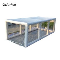 팽창식 차고 자동차 커버 페인팅 세차 쉼터 텐트 휴대용 스프레이 페인트 부스 텐트 판매, 10.GRAY - 5X2.8X2M