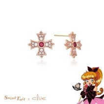 클루(CLUE) 당일배송 [클루x천사소녀네티] 코롱 크로스 10K 골드 귀걸이 CLE20572T