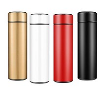 온도표시 분유보온병 500ml 진공 보온 - 51668EA, 블랙