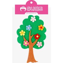 ENV413447펠트 꽃나무 3500 초록 연두 신형 만들기패키지 학습체험 만들기재료 만들기놀이
