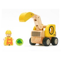 원목 중장비 포크레인 장난감자동차 교육용 장난