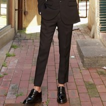 [키작은남자] 데일리 기본 suit 바지 (블랙)