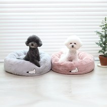 죠스펫 원형방석 도넛형 강아지방석 원형 고양이방석 집 애견방석 강아지도넛방석 도넛방석 생활방석, 죠스펫 생활방석 [시그니처-그레이]