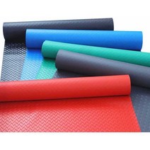 PVC 고무롤 실내외 출입구 미끄럼 방지 공장 체육관, 폭 3m 길이 15m 블루 PVC 고무롤