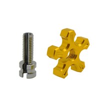 바이크 오토바이 CNC 알루미늄 슬롯 나사 M8 x 1.25 클러치 케이블 와이어 조절기 야마하 R25 R3 MT03 MT07 MT09, [01] gold 8mm