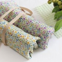 더패브릭 대폭 면 60수 아사 원단 모리잔꽃 플라워 2color CZ, 연보라