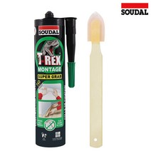 수달 픽스올 실리콘 T-REX Super Grab 슈퍼그랩 냄새없는 초강력접착 실리콘 다용도 건축용 접착제 365g 1개, 슈퍼그랩+헤라