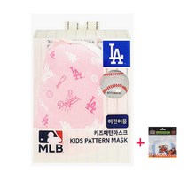 MLB 엠엘비 키즈패턴 마스크 방한대 LA 핑크, 1개