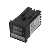 Vikye REXC100 PID 온도조절기 0400 디지털 LED AC 110V240V K 열전대온도센서 Max25A SSR