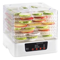 열풍 건조기 소형 동결 미니 야채 용 트레이 식품 탈수기 말린 과일 주방 장비, 8 레이어 화이트, 유럽 ​​연합