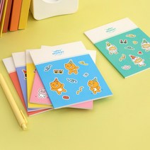 [문구조아] 카카오프렌즈 해피모먼트 A6 노트 세트 네오, 7개