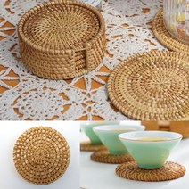 라탄티코스터 컵받침대 컵슬리브 10cm