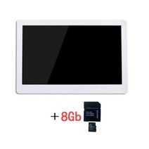 디지털액자 전자앨범 스마트액자 모니터 15인치 사진 7인치 8인치 휴대폰 전자 영상 광고, white 8G_EU 플러그