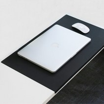 꺾인 가죽 데스크패드 책상매트, 형광그린