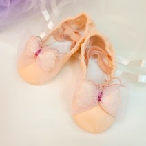 쥬베르발레샵 아동 발레슈즈 어린이집 학원 연습용 여아 발레용품 발레화 댄스화, 리본코사지, 185
