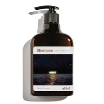 국내유통 올솔 흑곡 검은콩23% 딥 스케일링 나이트 샴푸 베이비파우더향, 400ml × 1개