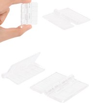 아크릴 멀티 투명 경첩 ㄱ자 브라켓 여닫이 연결용 2p