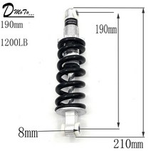 오토바이부품 100MM 125MM 후면 서스펜션 충격 47cc 49CC 슈퍼 미니 모토 ATV 전동 스쿠터 포켓 바이크, 05 190mm(1200LB)