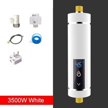 전기온수기 DMWD 5500W 수도꼭지 히터 순간 Tankless 급수 샤워 미니 주방, 휘 3500W