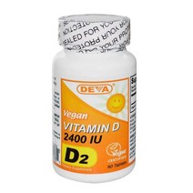 Deva Vegan Vitamins - Vitamin-D 비타민D 2 400 IU 90정 2팩, 90개입, 2개