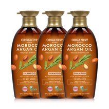 머릿결좋아지는샴푸 오가니스트 아르간오일 윤기영양 샴푸(비건) 500ml 3개