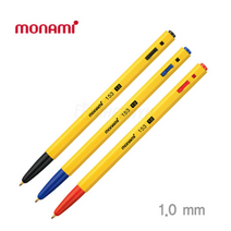 153 볼펜 두꺼운 1.0mm 12개 그립감 좋은 휴대용 필기, 파랑