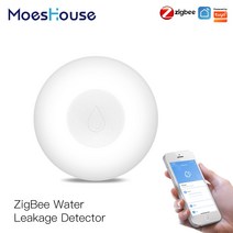 누수탐지기 ZigBee 스마트 플러드 센서 누수 감지기 투야/스마트 라이프 앱 원격 제어 홍수 넘침 경보 보안 시스템