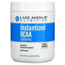 Lake Avenue Nutrition Instantized BCAA Powder Unflavored 32 oz (907 g)