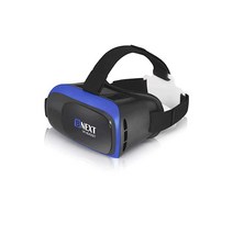 VR 헤드셋 iPhone과 Android 폰 지원 유니버설 가상 현실 고글 소프트하고 쾌적한 3D VR 안경으로 최고의 모바일 게임이나 360도로 영화를 플레이 | 블루 | 아이 프로텍션 포함