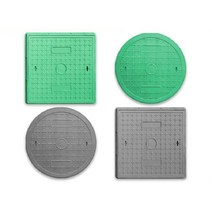 개구부 덮개 사각 도랑 오수 맨홀 뚜껑 주철 정화조, 원형600x40단일커버