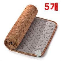다온마루 신제품 쓰리템 1인용 전기장판 전기방석 소파 쇼파 용 전기 요 매트 5장 싱글 소형 차박 캠핑 전기담요 미용실 온도조절 초극세사 슬림해서배기지않음 병원 침대 보호자 여행 부피최소화 휴대용 미끄럼방지 전자파차단 EMF인증 물세탁 가벼운무게 안전인증서 절전 따뜻, 쓰리템 전기장판 140cmx50cm 브라운 5장