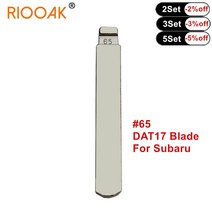 포경 플립 KD VVDI 원격 키 블레이드 65 DAT17 블레이드 금속 블랭크 10 개 스바루 NO. 65 블레이드