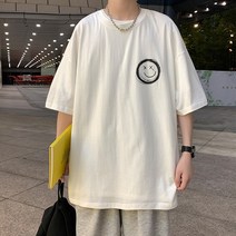 엑스엑스 이모티콘 오버핏 반팔티 남녀공용 S~XL