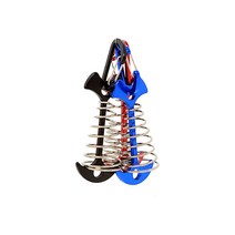 캠핑 텐트 데크팩 오징어 물고기 데크 비너 세트, 레드, 1개