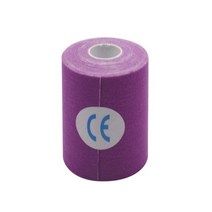 스포츠용품 액세서리 운동 요법 스포츠 테이프 10cm x 5m 근육 지원 복구 관리 물리 치료용 방수 탄성 코, 01 Purple