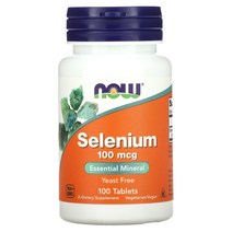 NOW Foods 셀레늄 100mcg 100정, 100개, 100 개, 2kg