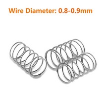 304 스테인레스 스틸 압축 스프링 리턴 와이어 직경 0.8 0.9mm 외경 5 18mm 10 개, [01] 0.8mm, [05] 9mm, [03] 20mm, 20mm