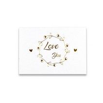 생일축하카드 팝업카드 메세지 세트미니 골드 감사 인사말 카드 파티 초대, 03 White Love You