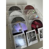 컬렉션 CD 보관함 앨범 만화 디스크 dvd 상자 랙, (3층)아크릴 진열대