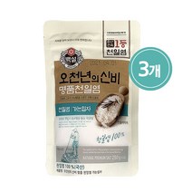 CJ 백설 오천년의 신비 명품 천일염 가는 입자, 250g, 3개