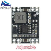 DC-DC 3A 벅 스텝 다운 전원 공급 장치 모듈 MP1584EN Arduino 용 5V-12V 24V ~ 5V 3.3V 9V 12V 고정 출력 LM2596 교체 전자 부품 액세서리 소스, Adjustable Stepdown
